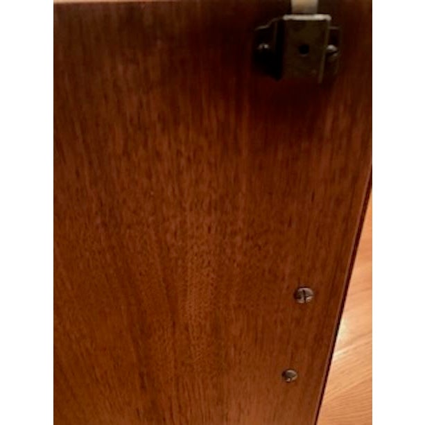 Mid Century Modern Drexel Biscayne Three-Tiered Rolling Bart Cart/Server Cabinet For Sale - Image 12 of 15