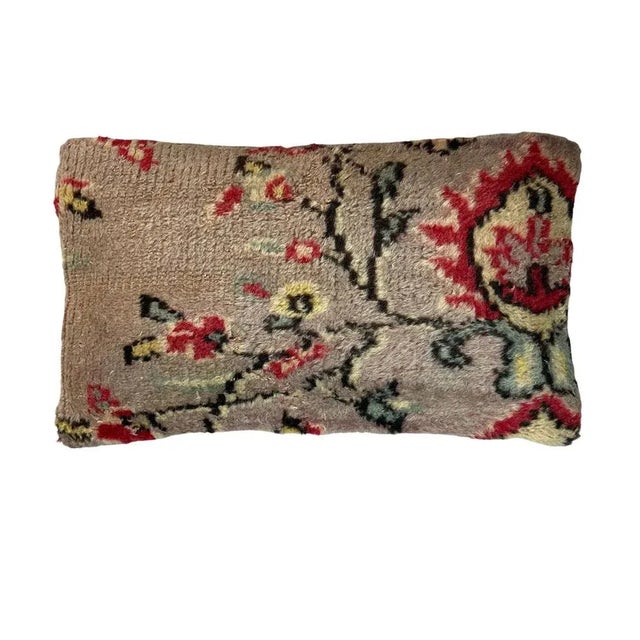 1960s Vintage Handmade Rug Cushion Cover For Sale - Image 5 of 11