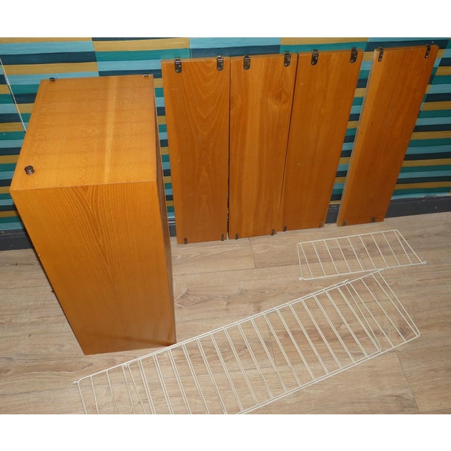 Swedish String Shelving Unit with Drawers in Elm by Nisse Strinning for String, 1950s For Sale - Image 18 of 18