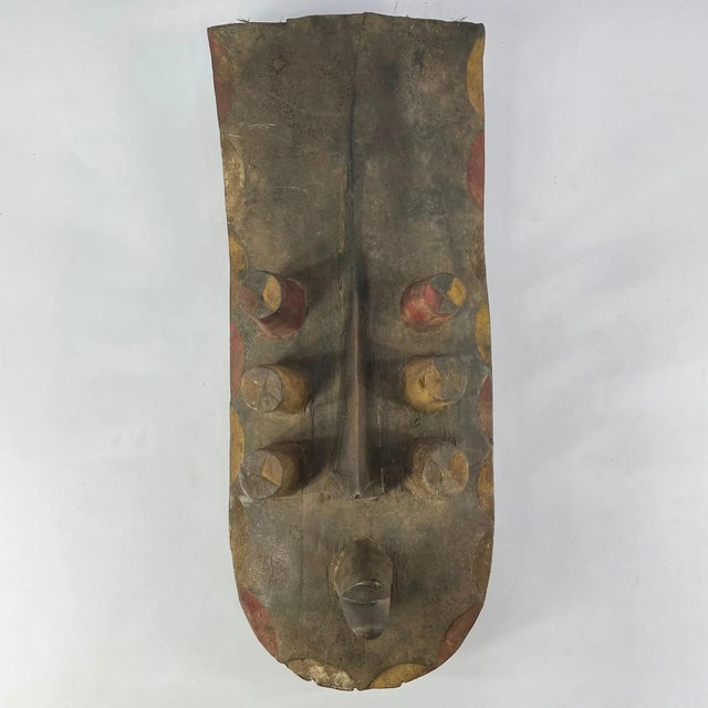 African Early 20th Century Grebo Mask with Tubular Eyes For Sale - Image 3 of 6