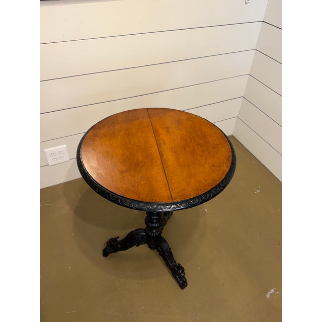 Wood Black Forest Carved Night Stand For Sale - Image 7 of 7