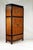 Rare tall cabinet in modern Asian style, 2-door upper section, 2 large doors below, open compartments and 4 drawers...