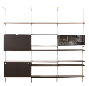 CSS 4 Shelf System in Aluminum and Wood by George Nelson for Herman Miller, 1957