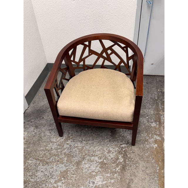 Brown Crate & Barrel Ankara Lounge Chair For Sale - Image 8 of 12