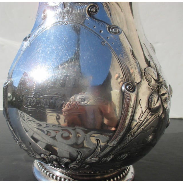 Mid 19th Century Coin Silver 250 Pitcher Gorham Circa 1866 For Sale - Image 9 of 15