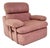 Vintage Lilac Suede Lounge Armchair, 1970s For Sale