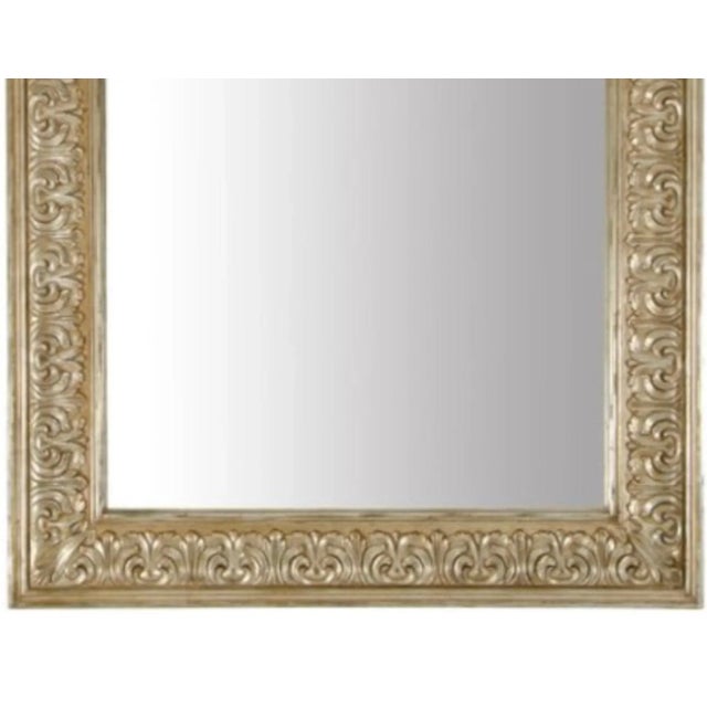 Neoclassical Huge Michael Taylor Neoclassical Style Giltwood Acanthus Leaf Full Length Mirror For Sale - Image 3 of 6