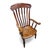 Brown Antique Country High Slat Back Chair in Elm, 1700s For Sale - Image 8 of 8