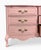 French Provincial Vintage Serpentine Lowboy by Broyhill Reimagined in Pale Pink For Sale - Image 3 of 8