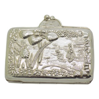 Vintage Italian Handmade Genuine Sterling Silver 925 Pill Snuff Trinket Box, 1970s For Sale