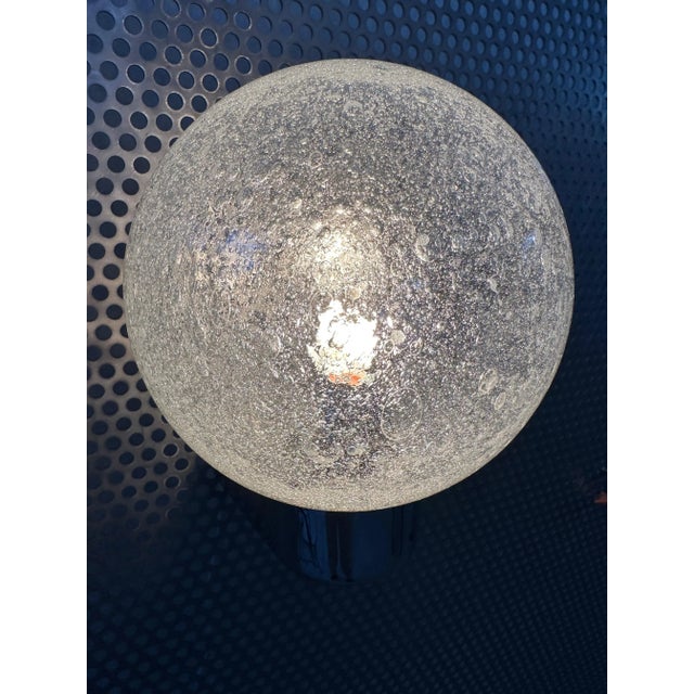 Vintage Wall Lamp in Chrome and Glass For Sale - Image 6 of 9
