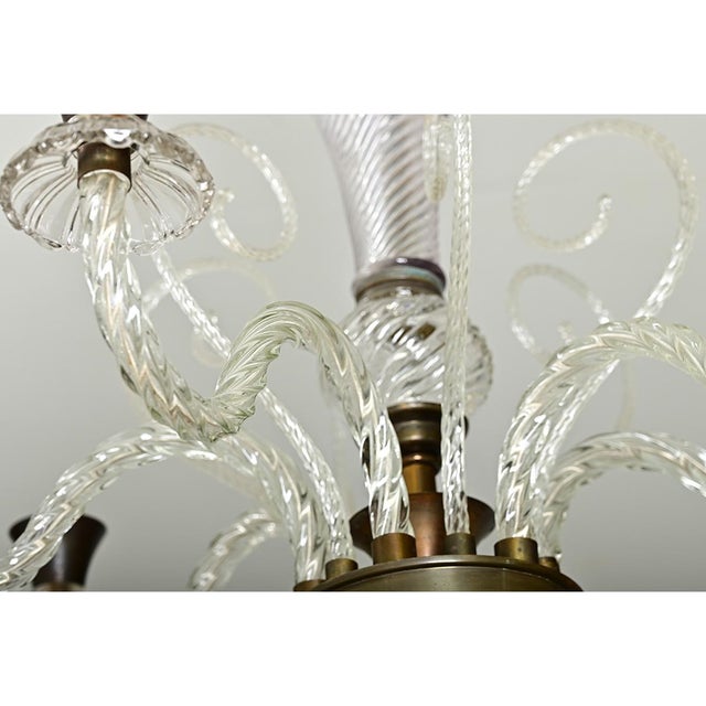 Vintage Italian Murano Glass Chandelier For Sale - Image 14 of 16