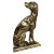 Italian Gilt Brass Setter Dog Door Stop or Bookend, 1970s For Sale