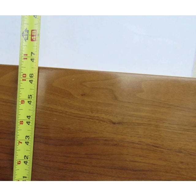 Mid Century Walnut Headboard with Mitered Edge For Sale - Image 4 of 10