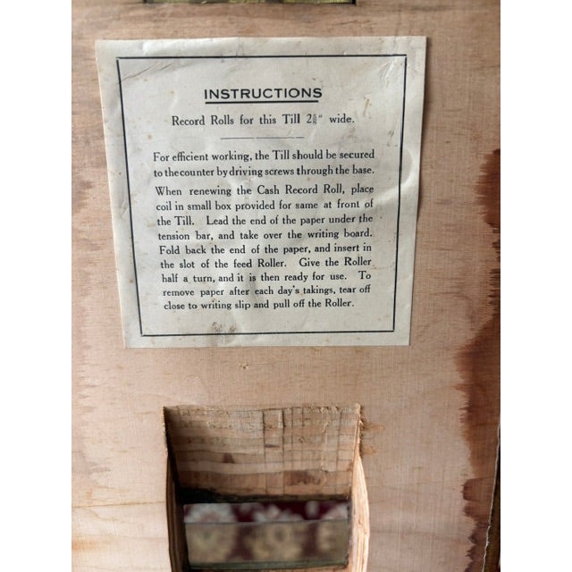 Antique Mahogany Cash Till Box With Bell For Sale - Image 10 of 10
