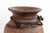 Boho Chic Antique Primitive Dark Wood Vessel For Sale - Image 3 of 6