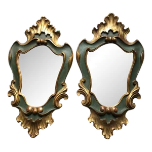 Venetian Parcel Gilt Mirrors, Late 19th/Early 20th Century, a Pair.