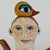 Late 20th Century Fine Art Vintage Ceramic Sculpture of Man With Bird Eye on Head, Signed For Sale - Image 4 of 9