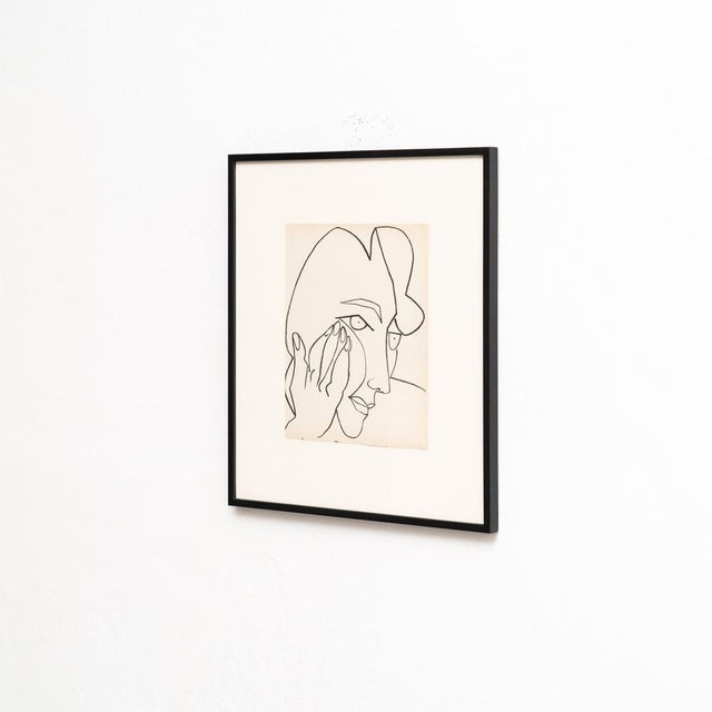 Modern Françoise Gilot, Figurative Composition, 1951, Original Lithograph, Framed For Sale - Image 3 of 11