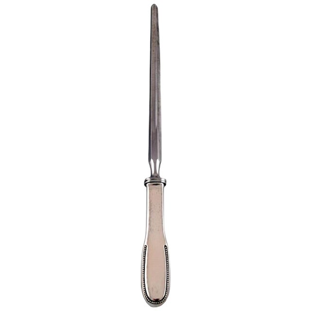 Number 14 Sharpening Steel in Hammered Silver by Evald Nielsen For Sale