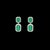 Natural Emerald Diamond Earrings 14k Gold 3.48 TCW Certified For Sale In New York - Image 6 of 13