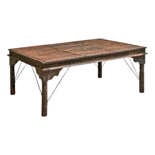 Antique Rajasthan Courtyard Door Dining Table For Sale