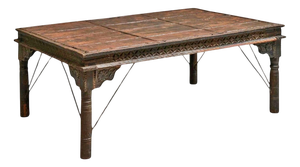 Antique Rajasthan Courtyard Door Dining Table