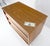 Late 20th Century Compact 3 Drawer Walnut Concave Drawer Front Mid Century Bachelor Chest Dresser For Sale - Image 5 of 16