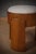 Wood Art Deco Round Ottoman in Ash and White Boucle, 1990 For Sale - Image 7 of 10