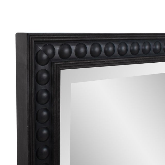 2020s Beaded Dressing Mirror - Black For Sale - Image 5 of 11