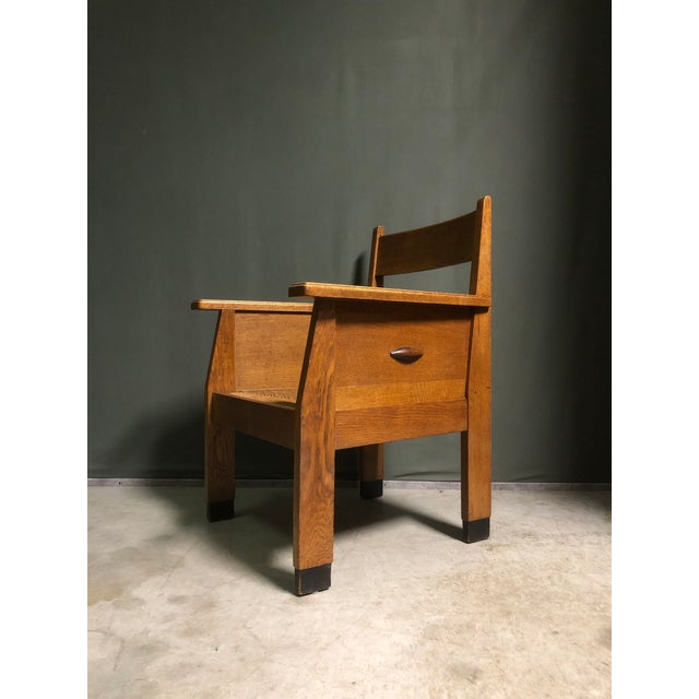Wood Hague School Armchair, 1920s For Sale - Image 7 of 10