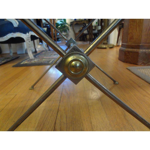 Maison Baguès 1940's French Neoclassical Style Brass Side Table For Sale - Image 4 of 8