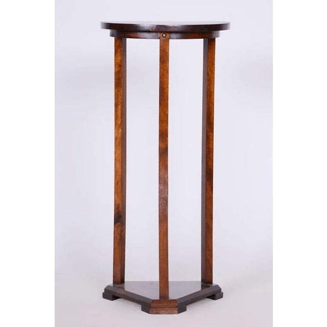 Art Deco Pedestal in Oak, 1920s For Sale - Image 6 of 8