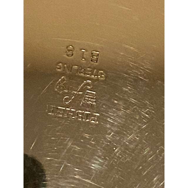 1950s Traditional Sterling Silver Porriger Cup or Bowl With Detailed Handle Wallace Silver For Sale In Chicago - Image 6 of 7