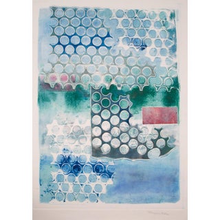 Late 20th Century Maryanne Meltzer, Water Droplet, Monotype Etching with Embossing, signed For Sale