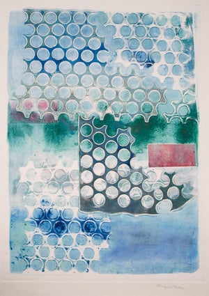 Late 20th Century Maryanne Meltzer, Water Droplet, Monotype Etching with Embossing, signed