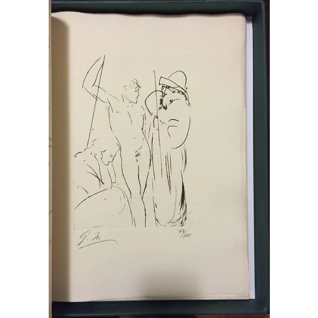 King Oedipus illustrated by Manzù - Includes a Suite of Original Etchings. 1968 For Sale - Image 6 of 7