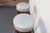 Pair of Mid-Century Modern Walnut and Brass Bar Stools With New Leather Seats For Sale - Image 9 of 17
