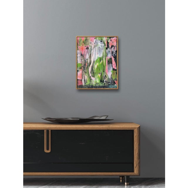 2020s Contemporary Abstract Painting “Pink and Green Near and Far” by CL Auker For Sale - Image 5 of 9