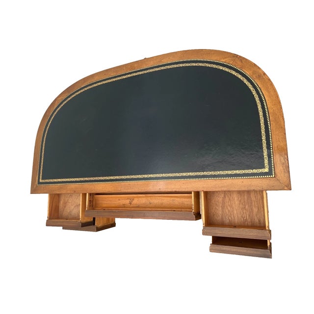 Sligh-Lowry Furniture Co. Vintage Sligh Lowry Regency Revival Writing Desk, Five Drawers, Petite Size For Sale - Image 4 of 16