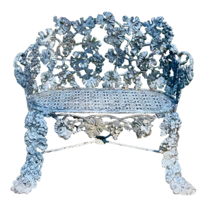 Cast Iron Grapevine Garden Bench Settee John McLean New York Circa 1875