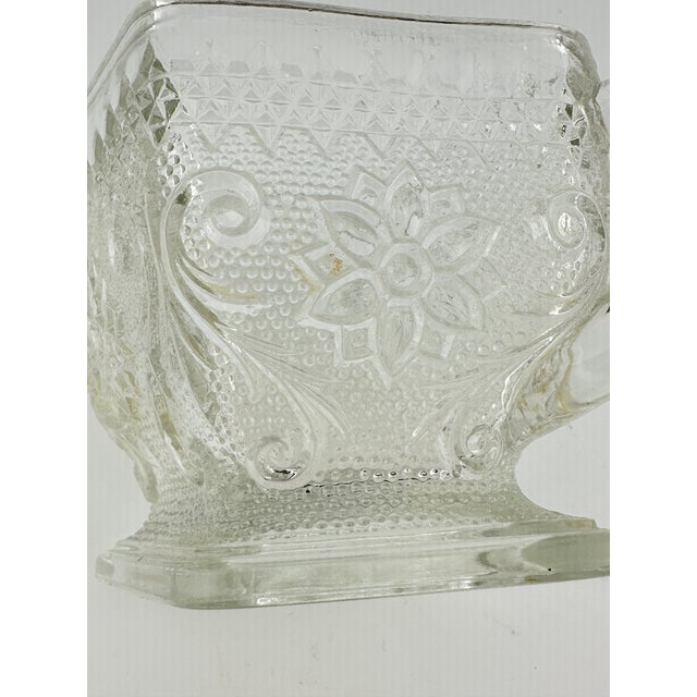 1930s Vintage Indiana Glass Tray, Cream & Sugar Set For Sale - Image 5 of 11