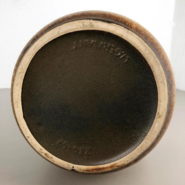 Large Fat Lava Multi-Color 284-47 Pottery Floor Vase from Scheurich, 1970s For Sale - Image 3 of 16