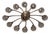 Oval Murano Glass Chandelier by Napoleone Martinuzzi for Venini, 1920s For Sale