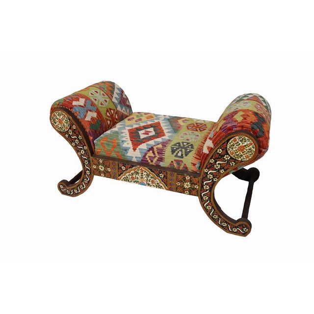 Vintage Chaise Lounge with Kilim Cover, 1990s For Sale - Image 16 of 16