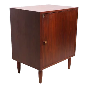 Mid Century One Door Cabinet Night Table Side Table Att. To Jens Risom C 1950/60's