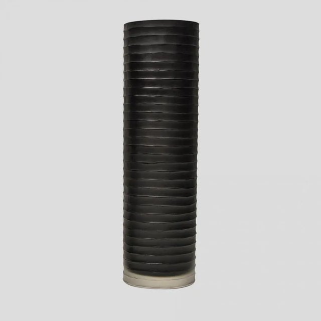 Glass Battuto Mink Color Vase by Alberto Dona For Sale - Image 7 of 7