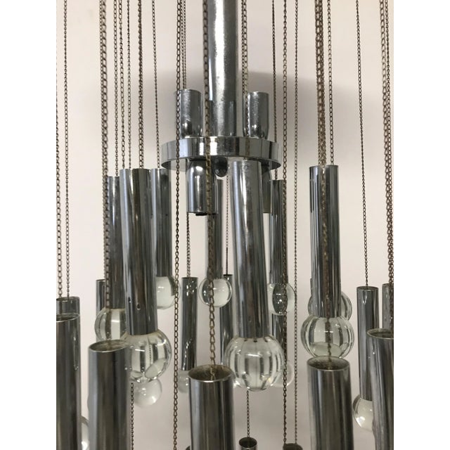 Mid-Century Chandelier by Gaetano Sciolari For Sale - Image 6 of 11