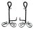Antique Andirons - Hand-Wrought Iron - A Pair For Sale