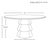 Matthew Izzo Home Callum 60" Round Three Tiered Base Oak Dining Table For Sale In New York - Image 6 of 7